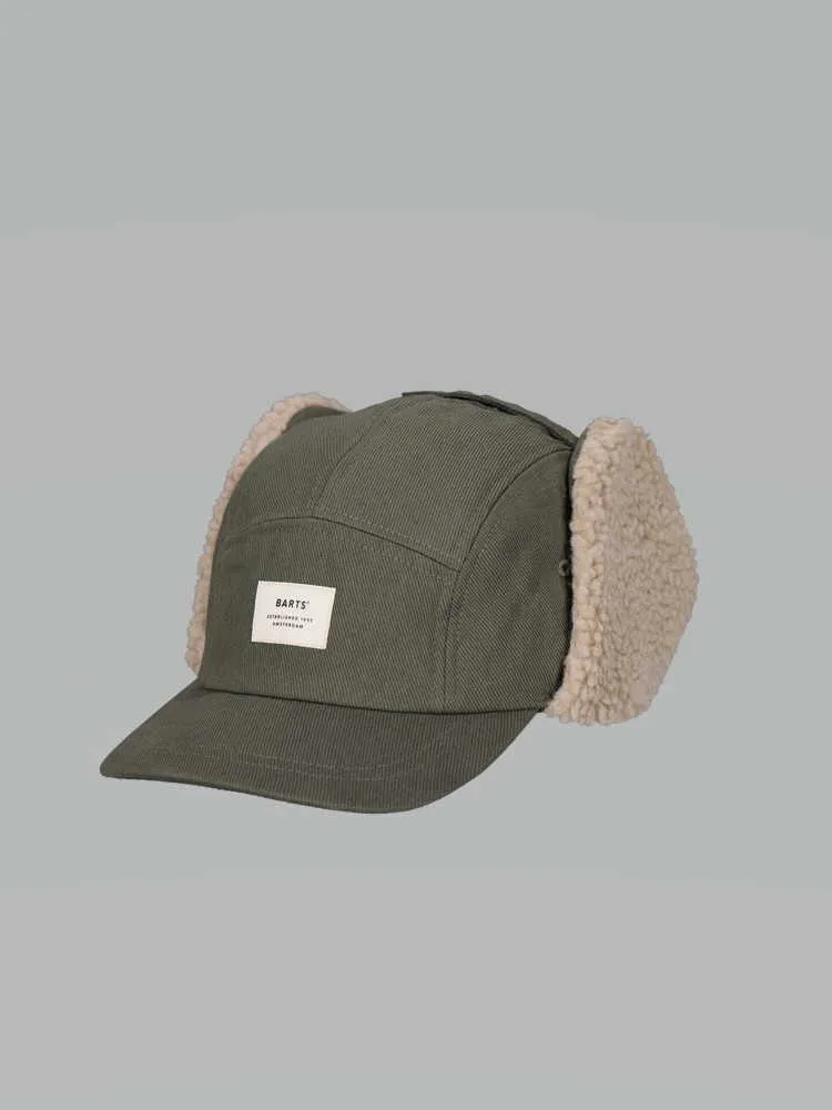 BARTS Mode-Hut Olive Textil  herunterklappbare Ohren