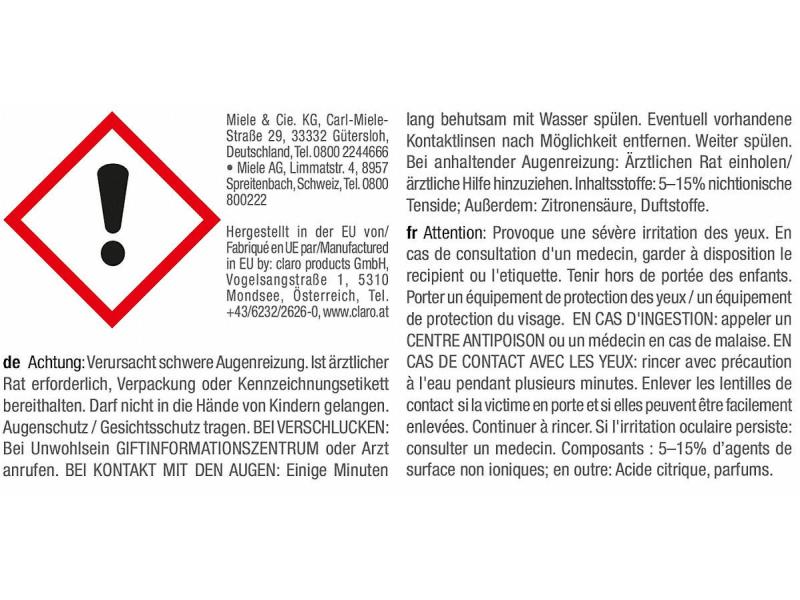 Miele Entkalkungsmittel DishClean 160 g Pflegemittel