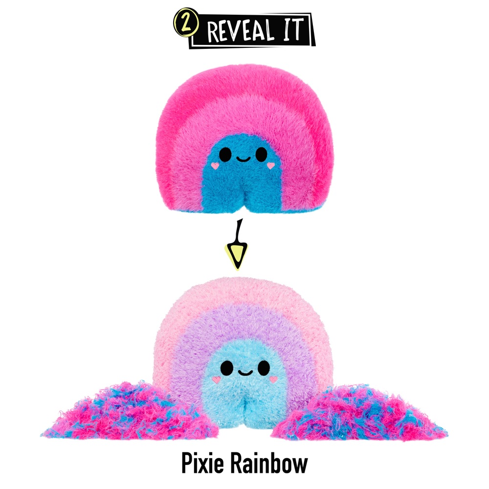 Fluffie Stuffiez Großes Plüschtier in Regenbogenfarben
