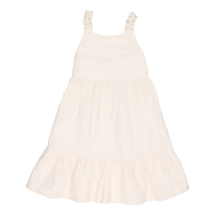 Búho Robe Texturée Rayée | Rose pâle