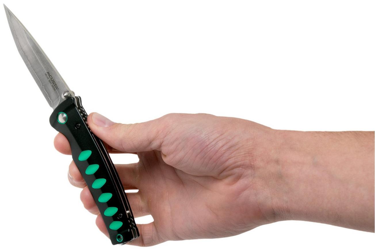 Mcusta MC-0044C Katana, zwart/groen, herenmes