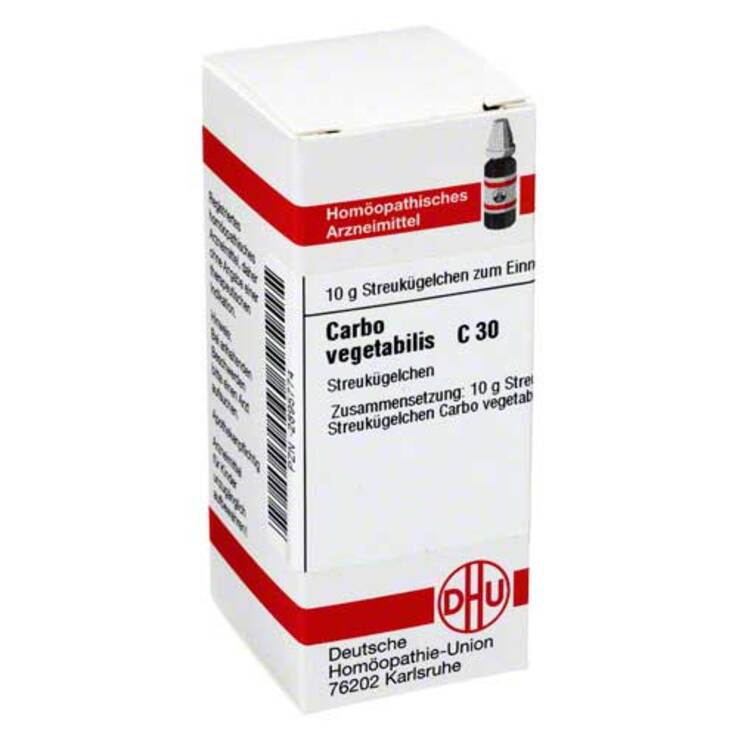 DHU Carbo vegetabilis C 30 Globuli, 10 g