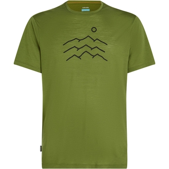 Icebreaker Merino 125 Cool-Lite Sphere Across the Peaks T-Shirt Sphagnum Herren
