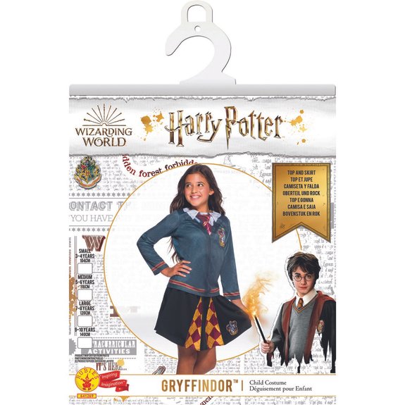 Déguisement Gryffondor Top et Jupe Taille M - Harry Potter