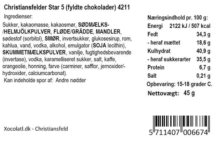 Xocolatl CHRISTIANSFELDER STAR 5 No_color