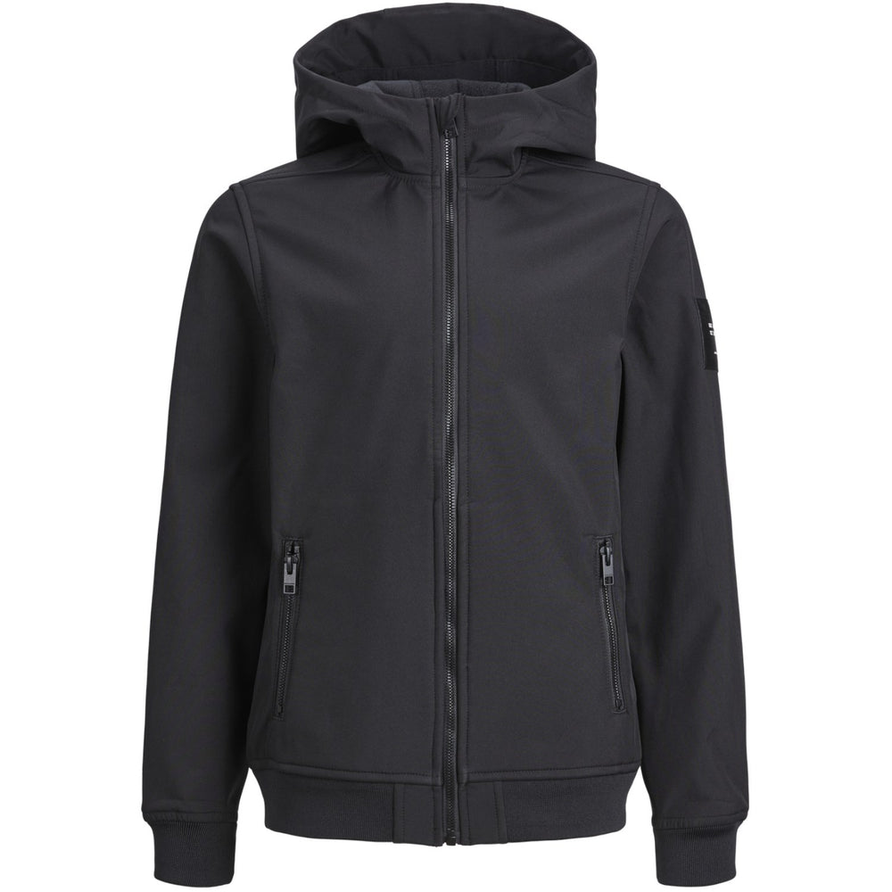 Køb Jack & Jones Junior Black Basic Softshell Jakke Med Hætte Noos
