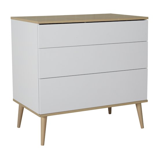 Flow commode 3 tiroirs   White & Oak        de               Quax