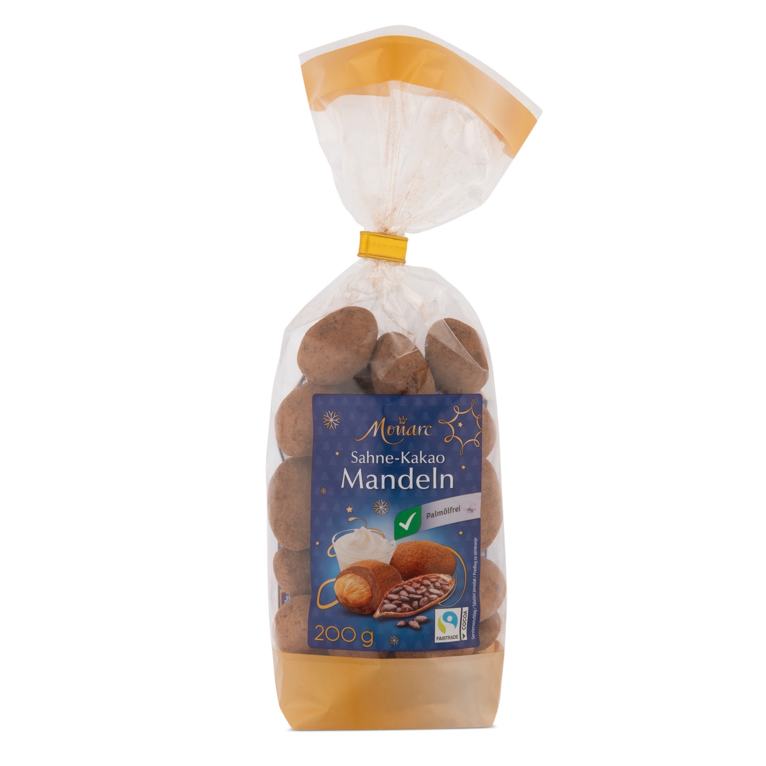 MONARC Edelnuss-Sortiment, Sahne-Kakao Mandeln 200 g