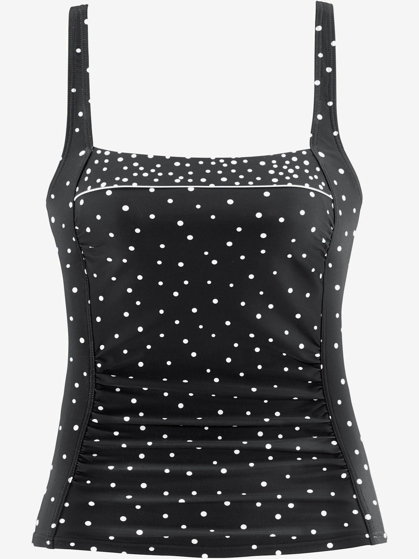 Haut de tankini design classique et passepoil