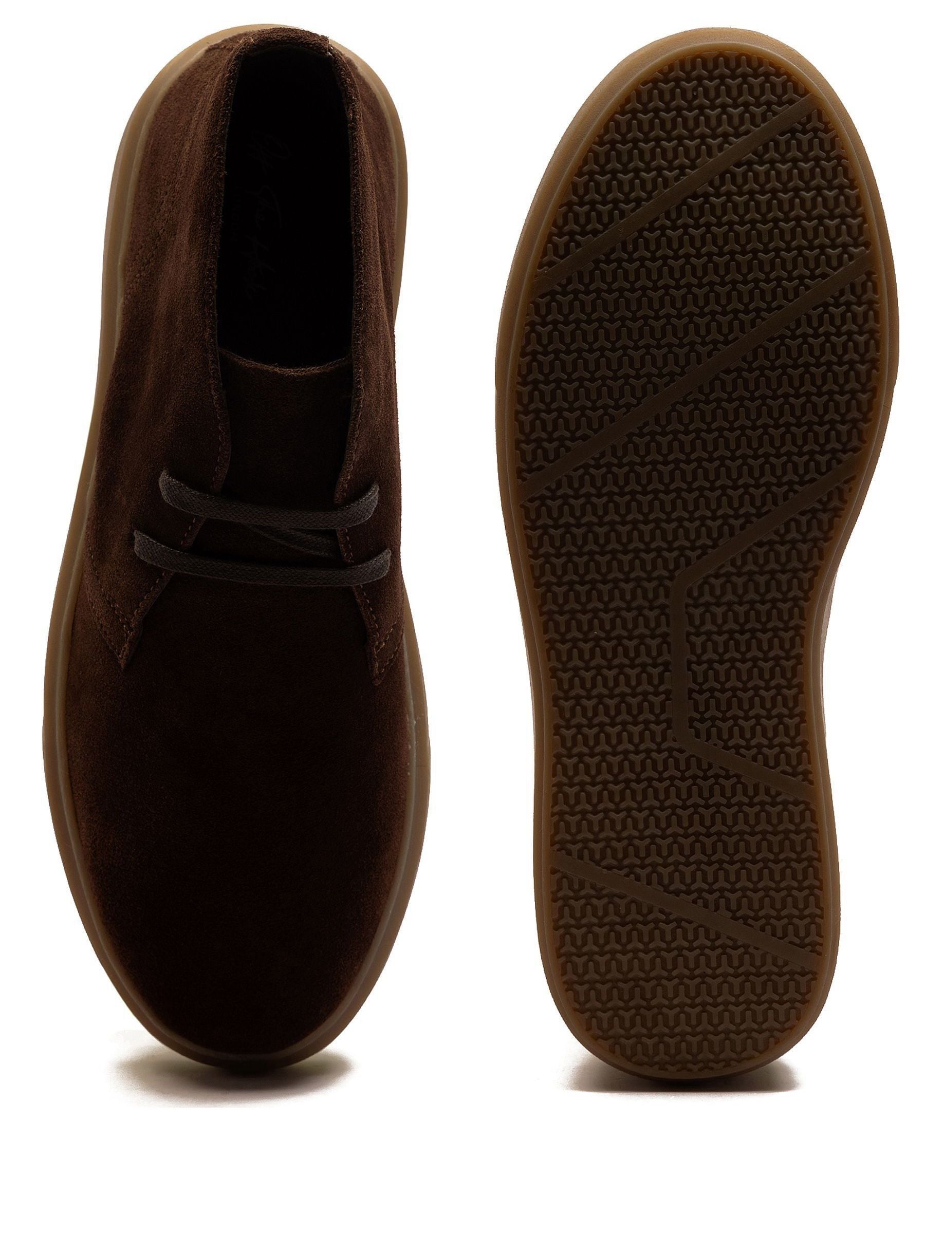 Off The Hook Jethro suède leren casual chukka Boots met Vetersluiting