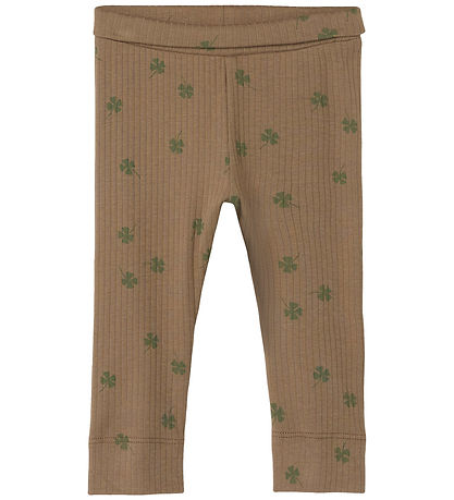 Name It Leggings - Rib - NbmNoellus - Walnuss