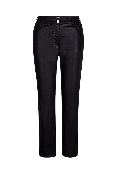 Hose, Slim Fit, feiner Glanz, 5-Pocket