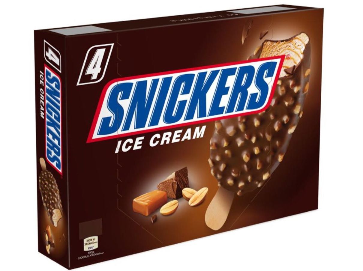 GELADO SNICKERS 4X100G