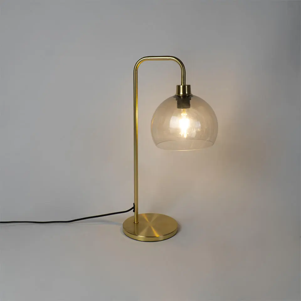 Qazqa tafellampen maly goudkleurig e27