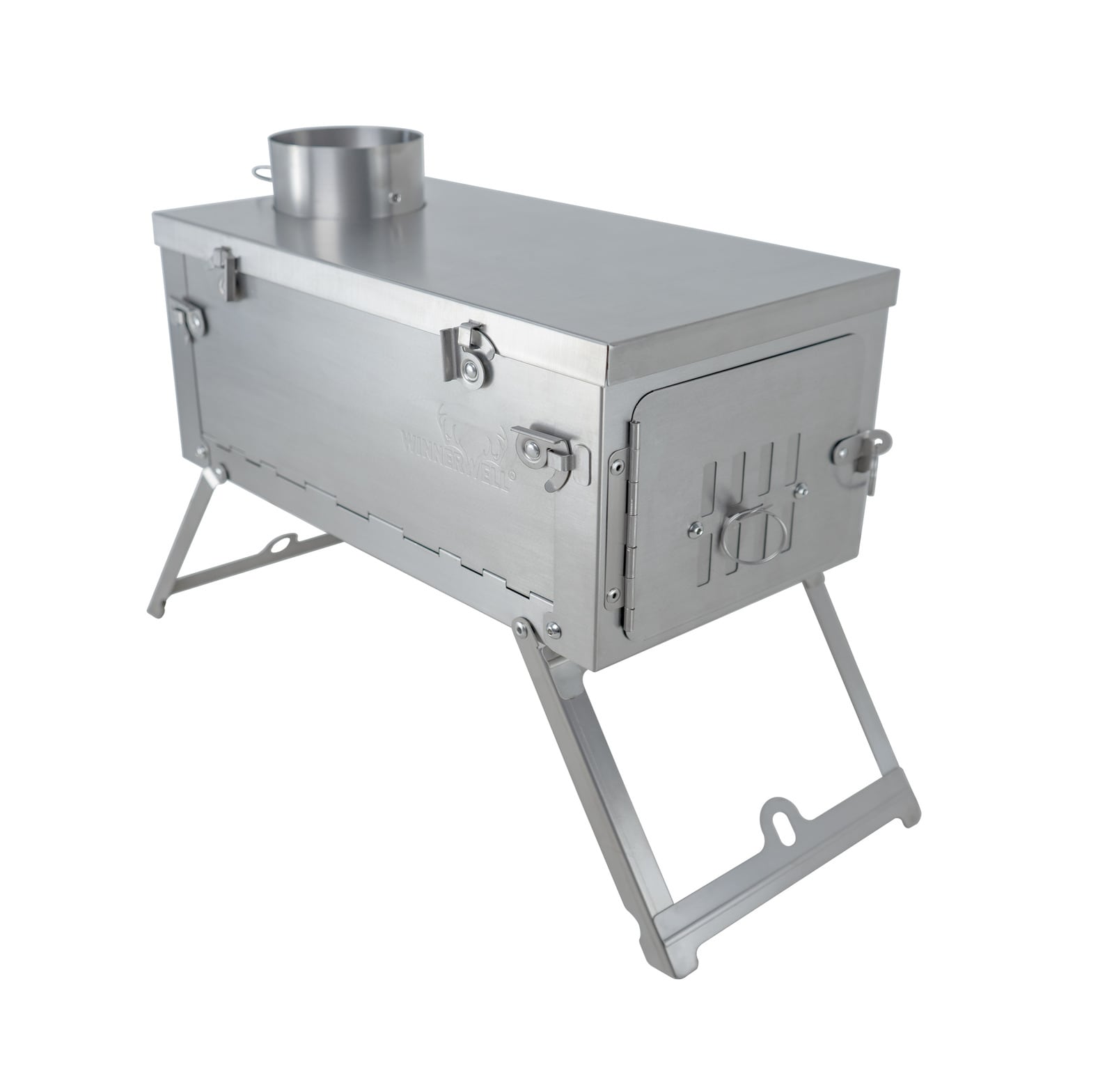 Winnerwell Fastfold Plus Titanium<br>Superlett og pakkbar lavvo-ovn