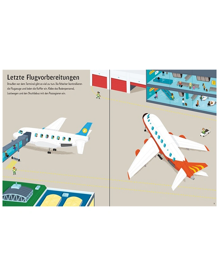 Mein erstes Stickerbuch: Am Flughafen