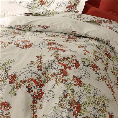 Linge de lit guirlandes de fleurs