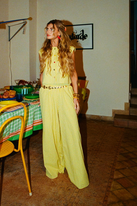 Harper & Yve gele dames broek