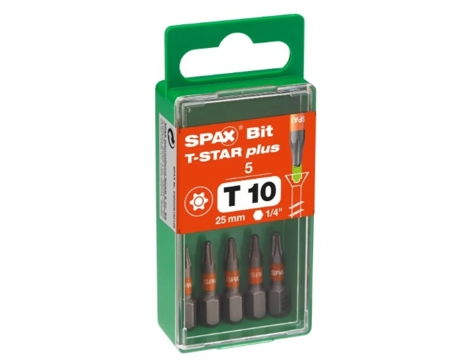 SPAX 5000009192109 Bit T-STAR plus T10 - blister met 5 stuks