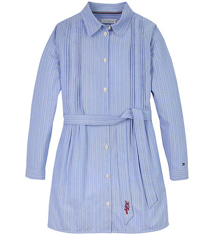 Tommy Hilfiger Blusenkleid - Hellblau/weiß gestreift