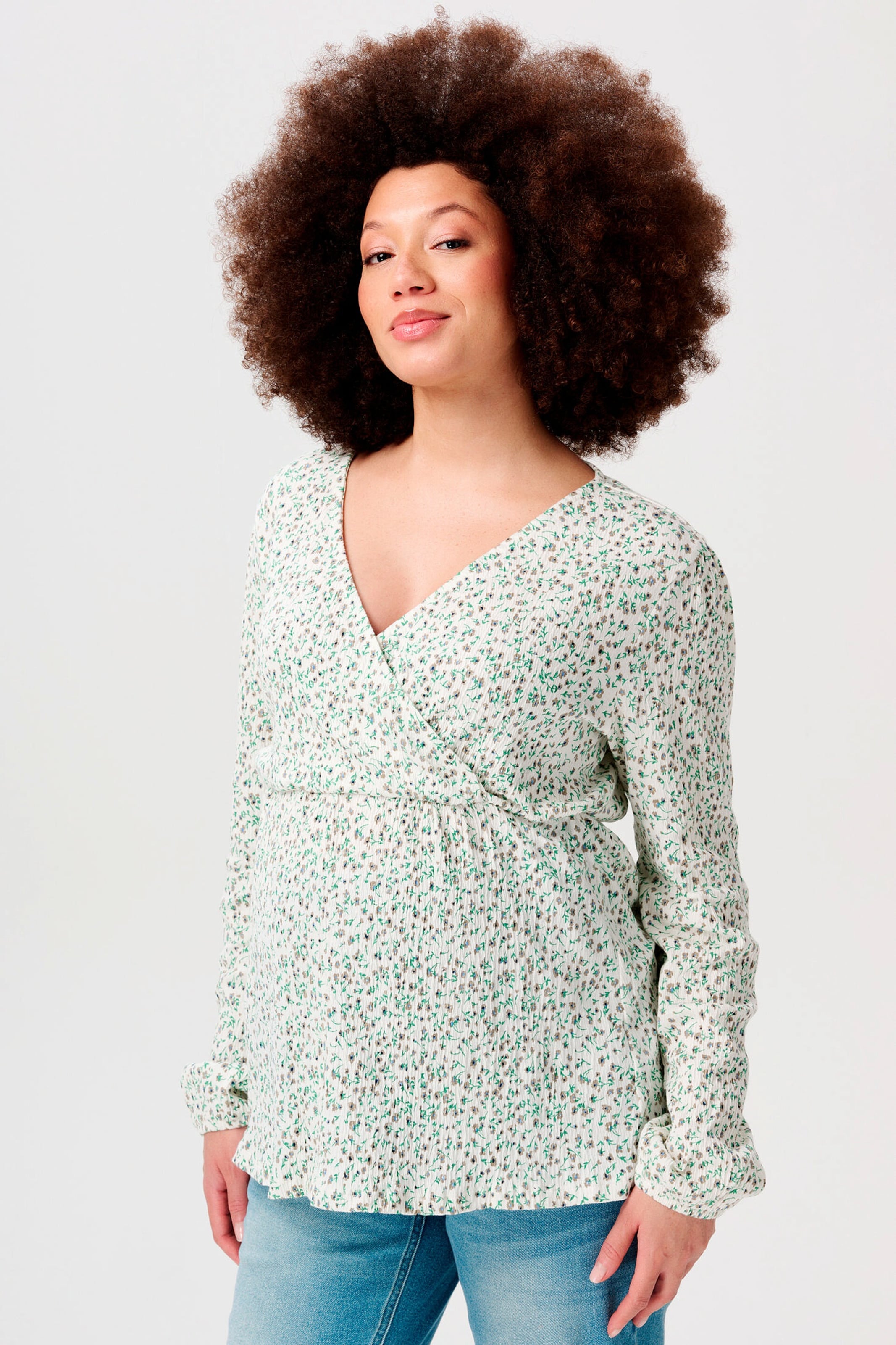 Noppies Bluse Janice Cream minimal flower