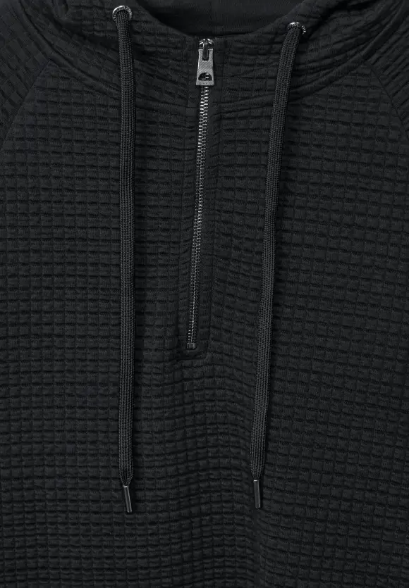Hoodie Kleid - Black