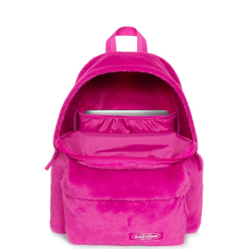 Sac à dos Padded Pak'r 40 cm effet fourrure Fuzzy Fuchsia