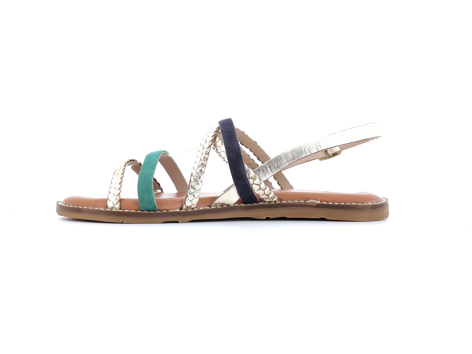 L atelier tropezien-SH 402 Cuir Noir Vert