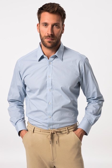 Businesshemd, Langarm, Kentkragen, Minimal-Muster, Comfort Fit, bis 8 XL