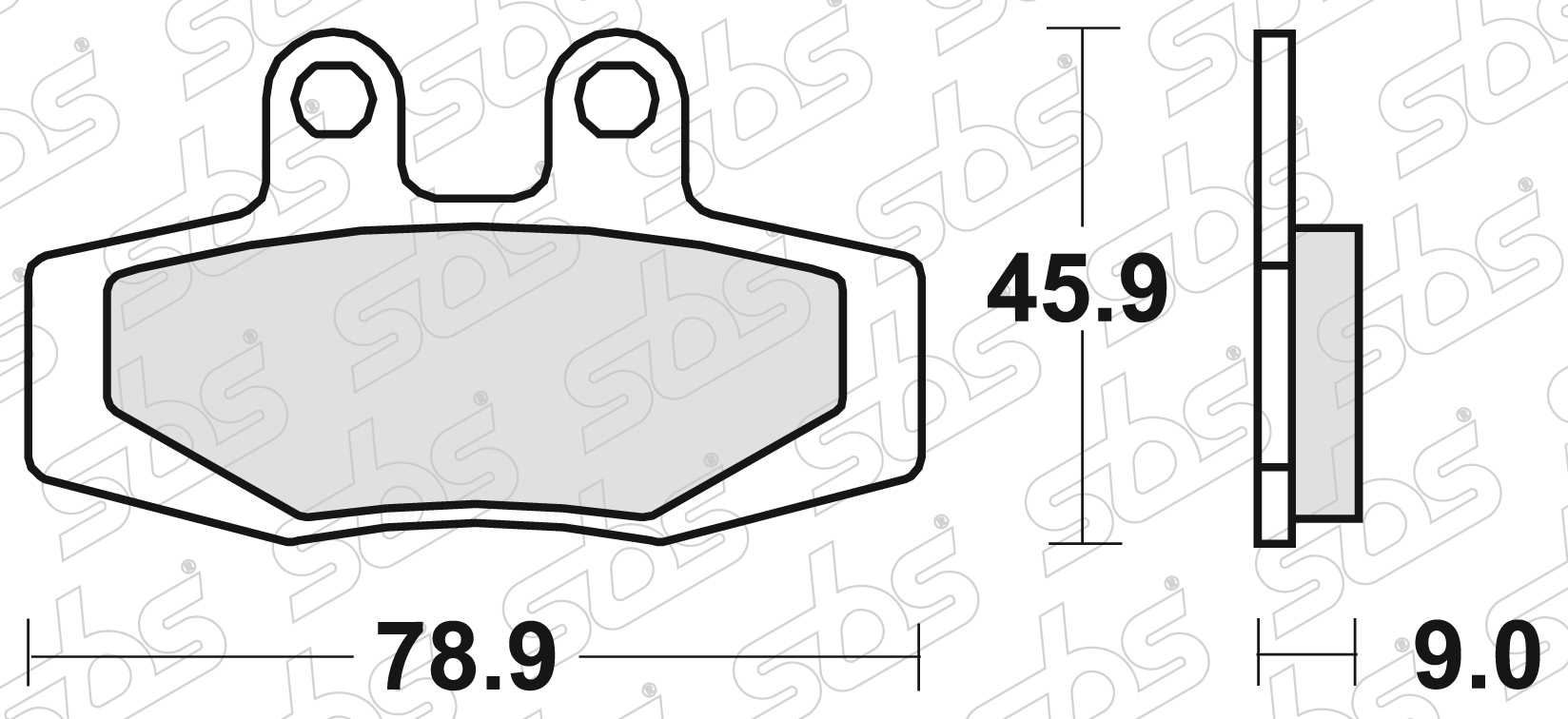 SBS - Plaquettes de frein 621 HF