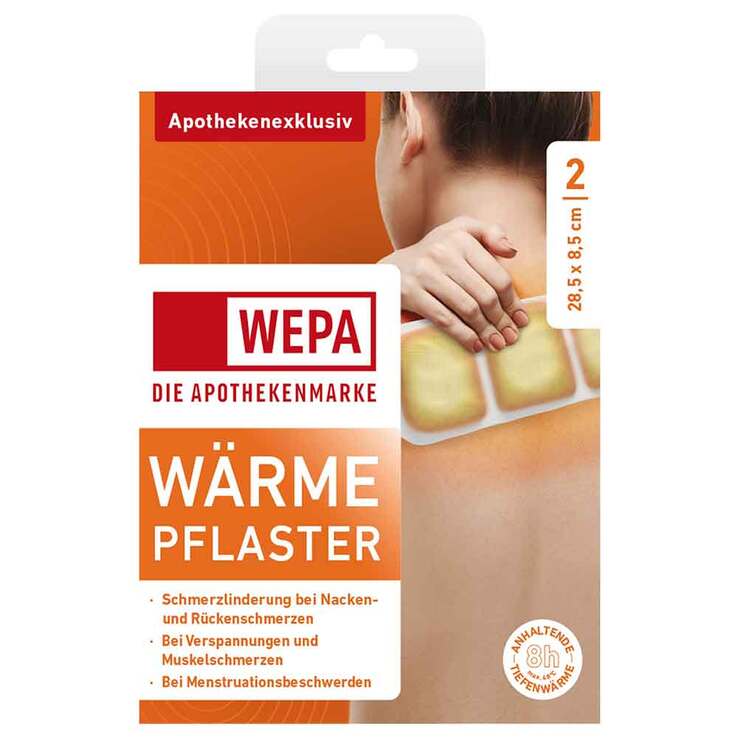 Wärmepflaster Nacken / Rücken 8,5x28,5 cm Wepa, 2 St