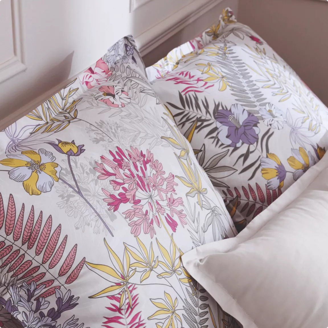 Housse de couette satin de coton (200 x 200 cm) Anaïs Multicolore
