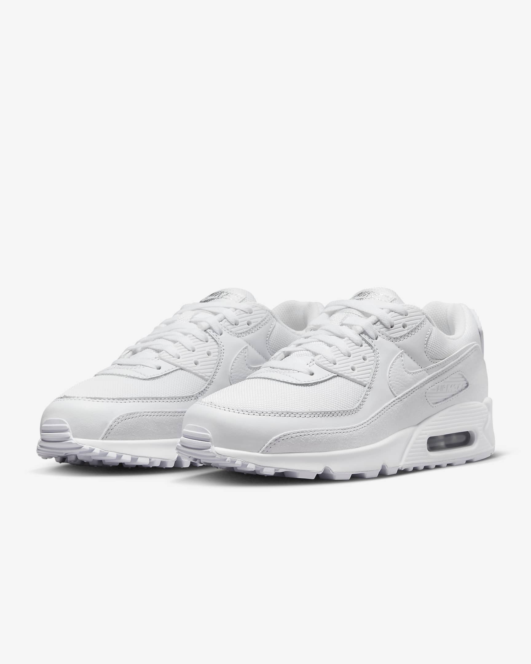 Nike Air Max 90 Premium White Metallic Silver