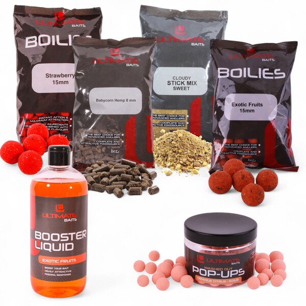 Ensemble d'appâts Ultimate Baits Carp Winter Pack
