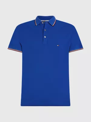 Polo Slim Fit com Detalhes em T da Coleção 1985