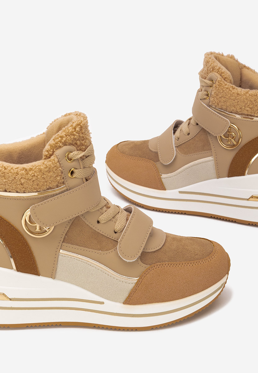 Baskets montantes kaki Velaris