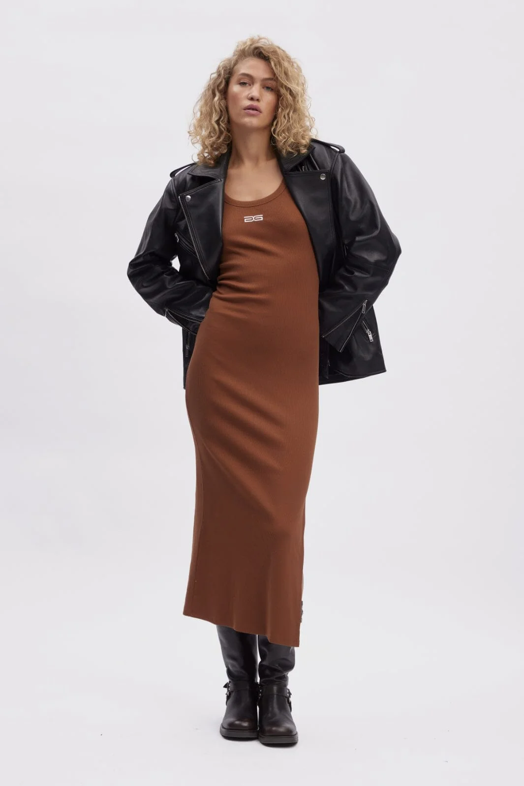 Gestuz Drewgz Sl Logo Dress 191227 sorrel horse