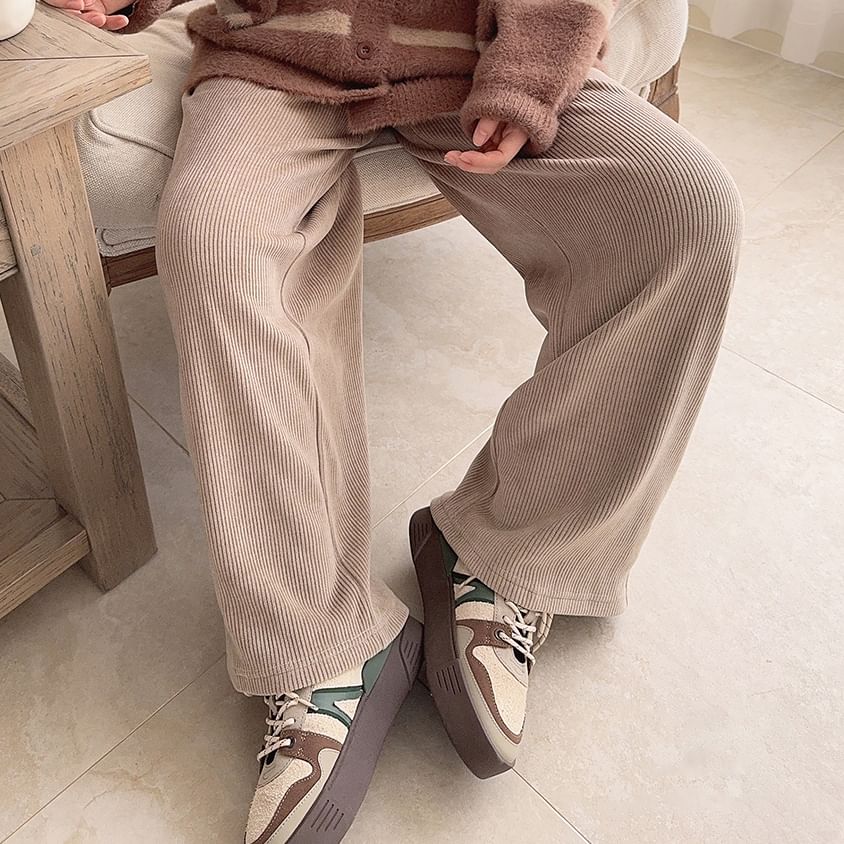 Glotto - Effen broek met trekkoord in de taille (verschillende ontwerpen)