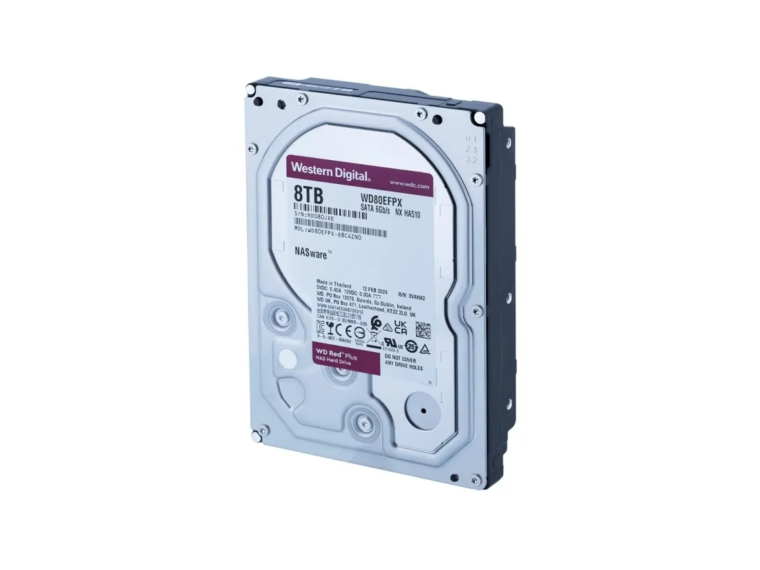 WD Red Plus WD80EFPX - Harddisk - 8 TB - intern - 3.5