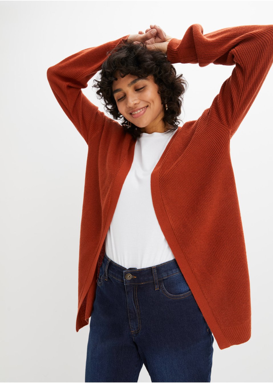Gilet en maille avec fentes