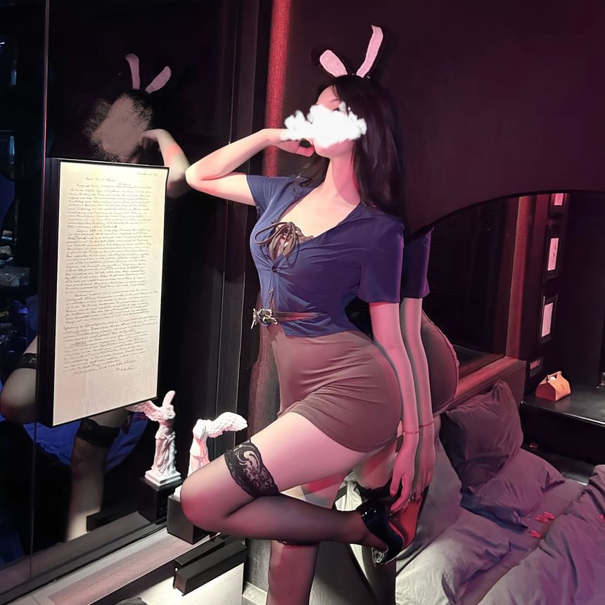 Candyiry - Konijnenmeisje Lingerie Kostuumset