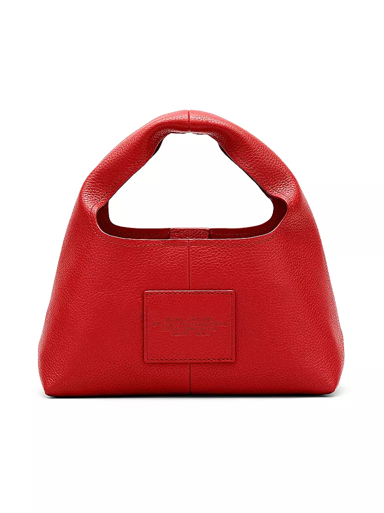 MARC JACOBS Ledertasche - Henkeltasche THE MINI SACK  rot