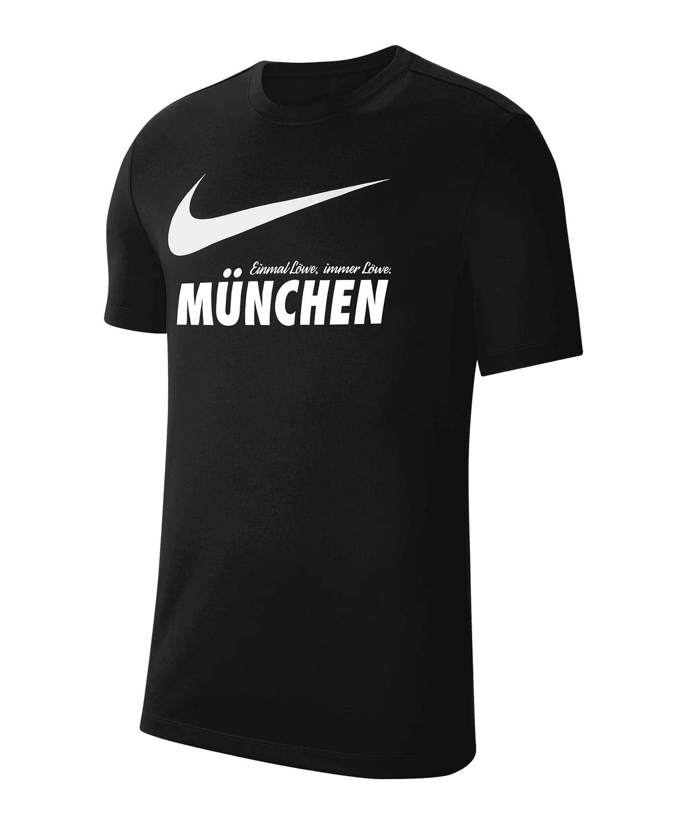 Nike TSV 1860 München Swoosh T-Shirt Schwarz F010