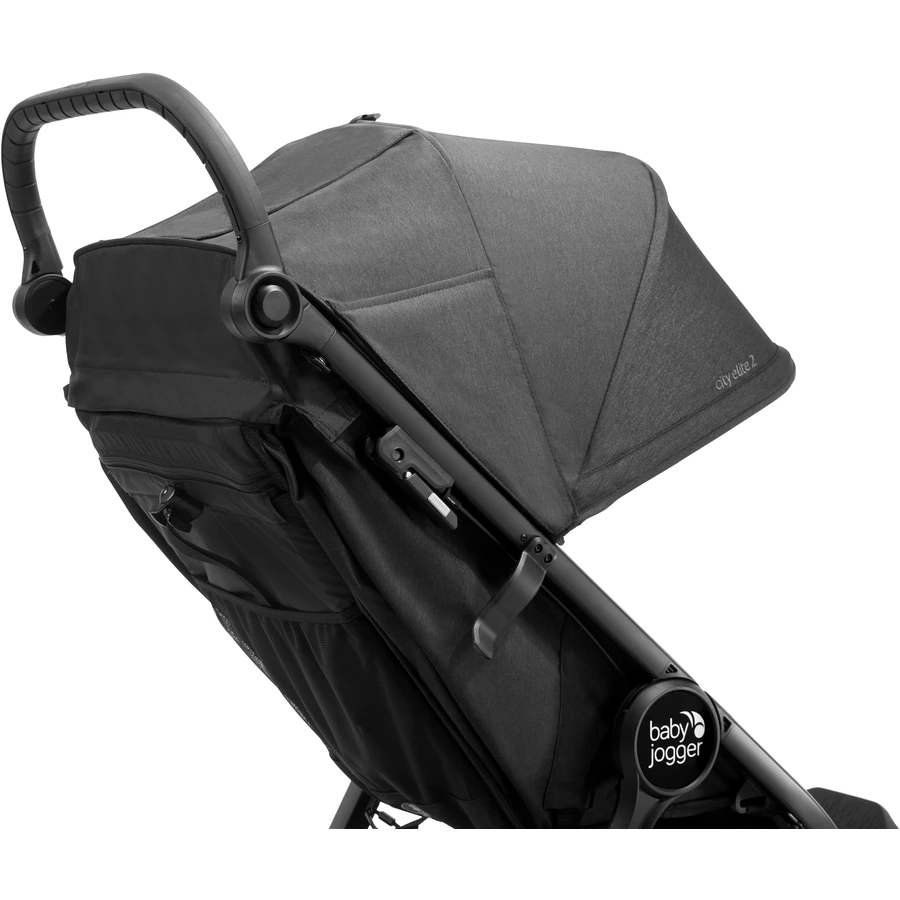 baby jogger Kombi-Kinderwagen City Elite 2 Opulent Black inklusive Babywanne, Sicherheitsbügel und Wetterschutz