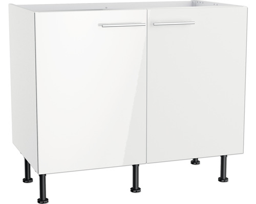 Optifit spoelbakkast Rurik986 BxDxH 100x58,4x87 cm wit glanzend, gedemonteerd