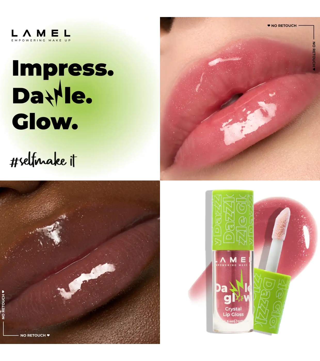 Lamel - Brilho labial Dazzle Glow - 404: You Can