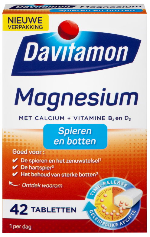 Davitamon Magnesium Spieren en Botten 42 tabletten