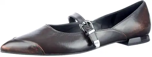 10 0017 Hogl bruin - maat 9 ballerina bruin - maat 9 Calandschoen