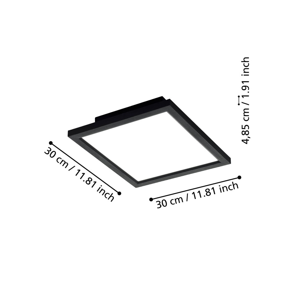 EGLO - Salobrena-Z panel sort 30x30 - TW - Zigbee, Bluetooth