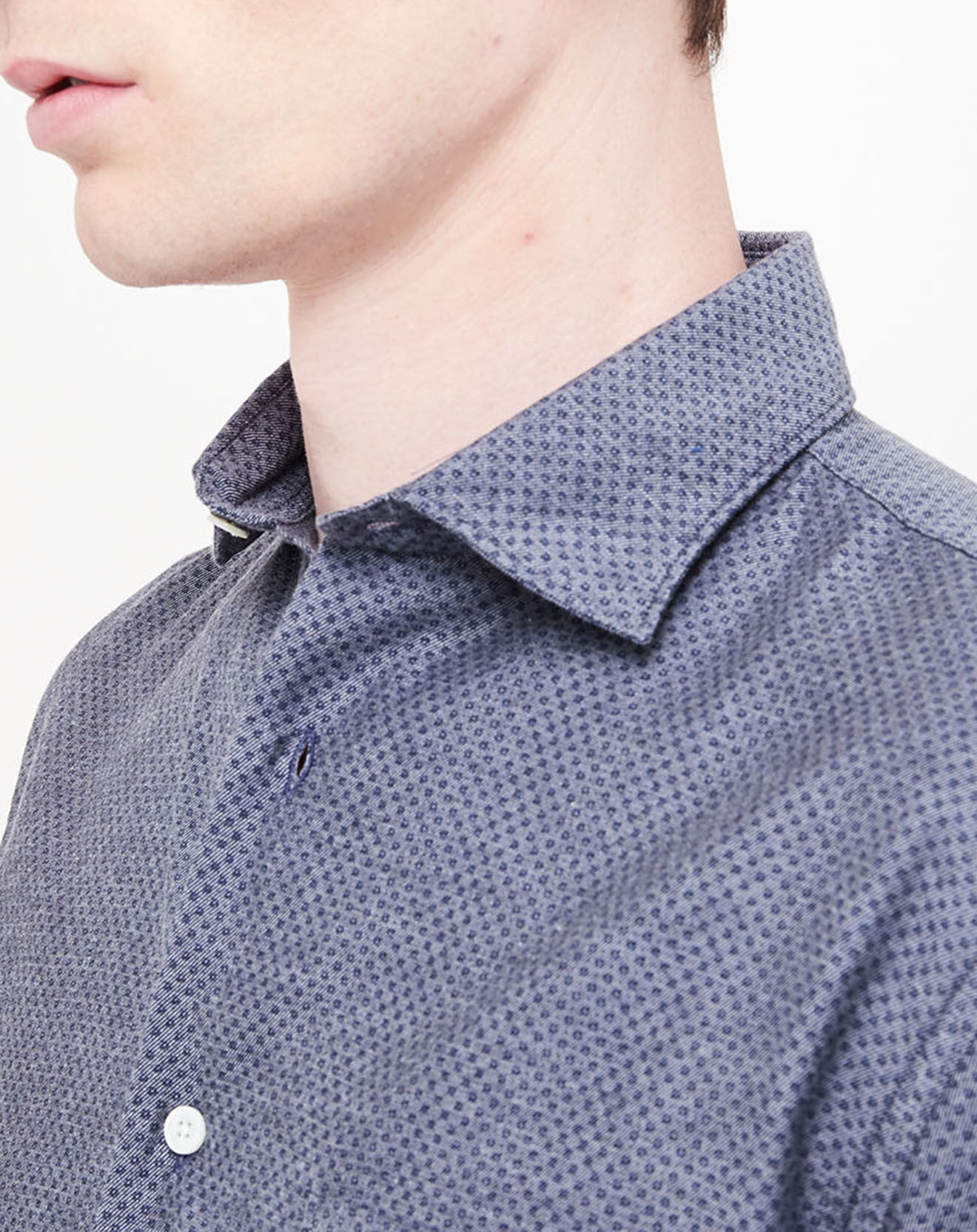 Hartford Chemise regular Penn imprimée bleue